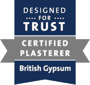British Gypsum certified plasterer badge